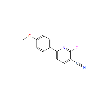 2-氯-3-氰基-6-甲氧基吡啶,2-Chloro-3-cyano-6-(4-Methoxyphenyl)pyridine