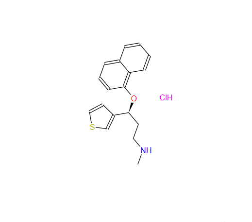 度洛西汀EP杂质F,(S)-N-methyl-3-(naphthalen-1-yloxy)-3-(thiophen-3-yl)propan-1-amine hydrochloride