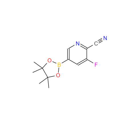 2-氰基-3-氟吡啶-5-硼酸频哪醇酯,3-fluoro-5-(4,4,5,5-tetraMethyl-1,3,2- dioxaborolan-2-yl)picolinonitrile