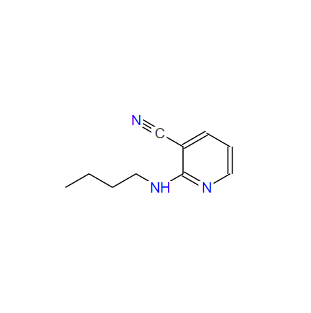 3-氰基-2-(N-丁氨基)吡啶,2-(butylamino)pyridine-3-carbonitrile