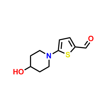 5-(4-羟基哌啶)-2-噻吩甲醛,5-(4-Hydroxypiperidin-1-yl)thiophene-2-carbaldehyde