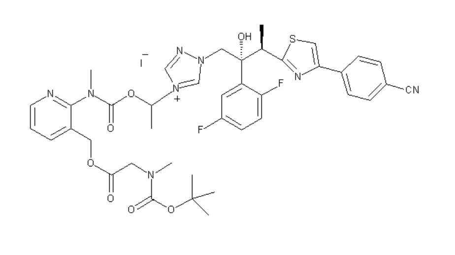 碘化N-甲基-N-BOC-甘氨酸,[2-[[[1-[1-[(2R, 3R)-3-[4-(4-氰基苯基)-2-噻唑基]-2-(2, 5-二氟苯基)-2-羟丁基]-1H-1, 2, 4-三唑鎓-4-基]乙氧基]羰基]甲氨基]-3-吡啶基]甲酯