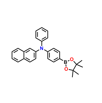 (4-(萘-2-基(苯基)氨基)苯基)硼酸频呢醇酯,2-Naphthalenamine, N-phenyl-N-[4-(4,4,5,5-tetramethyl-1,3,2-dioxaborolan-2-yl)phenyl]-