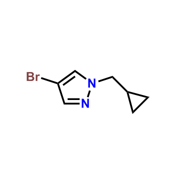 4-溴-1-(环丙基甲基)吡唑,4-bromo-1-(cyclopropylmethyl)-1H-pyrazole(SALTDATA: HCl)