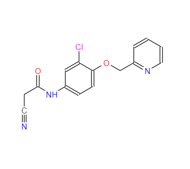 N-(3-氯-4-(吡啶-2甲氧基)苯基)-氰基乙酰胺,N-(3-chloro-4-(pyridin-2-ylmethoxy)phenyl)-2-