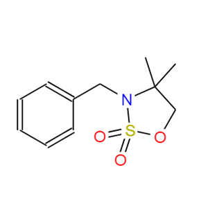 228547-64-6；1,2,3-恶噻唑烷，4,4-二甲基-3-（苯基甲基）-，2,2-二氧化物