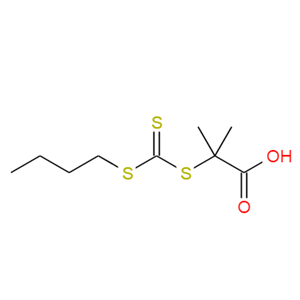 2-甲基丙酸-2-[[（丁基硫基）硫氧甲基]硫基],Propanoic acid, 2-[[(butylthio)thioxomethyl]thio]-2-methyl-
