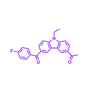 1-[N-乙基-6-(4-氟苯甲酰基)-9H-咔唑-3-乙酮,1-(9-Ethyl-6-(4-fluorobenzoyl)-9H-carbazol-3-yl)ethanone