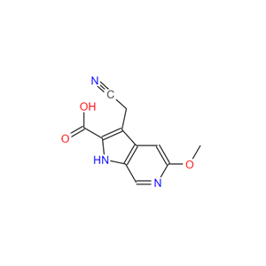 3-(氰基甲基)-5-甲氧基-1氢-吡咯[2,3-C]吡啶-2-甲酸,3-(Cyanomethyl)-5-methoxy-6-azaindole-2-carboxylic acid