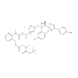碘化N-甲基-N-BOC-甘氨酸,[2-[[[1-[1-[(2R, 3R)-3-[4-(4-氰基苯基)-2-噻唑基]-2-(2, 5-二氟苯基)-2-羟丁基]-1H-1, 2, 4-三唑鎓-4-基]乙氧基]羰基]甲氨基]-3-吡啶基]甲酯