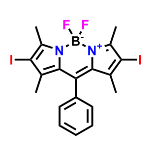 5,5-二氟-2,8-二碘-1,3,7,9-四甲基-10-苯基-5H-二吡咯并[1,2-c:2',1'-f][1,3,2]二氮杂硼烷-4-鎓-5-脲,5,5-Difluoro-2,8-diiodo-1,3,7,9-tetramethyl-10-phenyl-5H-dipyrrolo[1,2-c:2',1'-f][1,3,2]diazaborinin-4-ium-5-uide