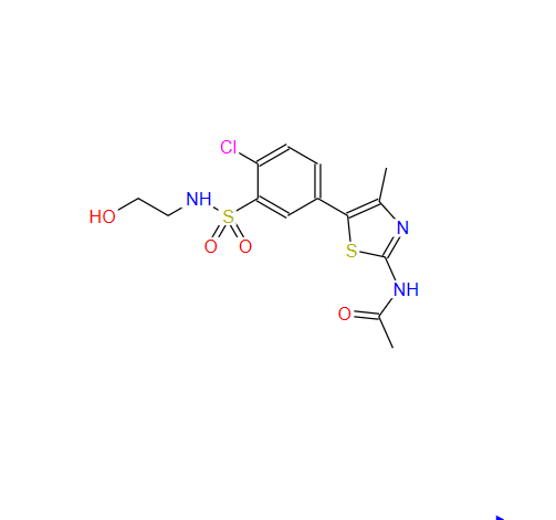 N-[5-[4-氯-3-[[(2-羟基乙基)氨基]磺酰基]苯基]-4-甲基-2-噻唑基]乙酰胺,PIK-93