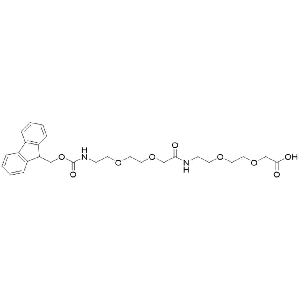 10-氧代-5,8,14,17-四氧杂-2,11-二氮杂十九烷二酸 1-(9H-芴-9-基甲基)酯,Fmoc-AEEA-AEEA-OH
