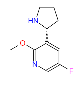 (R)-5-氟-2-甲氧基-3-(吡咯烷-2-基)吡啶,Pyridine, 5-fluoro-2-methoxy-3-(2R)-2-pyrrolidinyl-