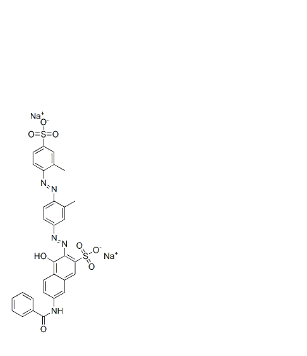 7-(苯甲酰基氨基)-4-羟基-3-[[3-甲基-4-[(2-甲基-4-磺酸基苯基)偶氮]苯基]偶氮]萘-2-磺酸二钠,disodium 7-(benzoylamino)-4-hydroxy-3-[[3-methyl-4-[(2-methyl-4-sulphonatophenyl)azo]phenyl]azo]naphthalene-2-sulphonate