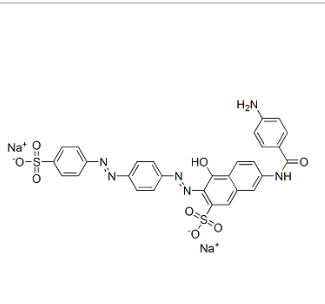 7-[(4-氨基苯甲酰)氨基]-4-羥基-3-[[4-[(4-磺酸基苯基)偶氮]苯基]偶氮]萘-2-磺酸二鈉,disodium 7-[(4-aminobenzoyl)amino]-4-hydroxy-3-[[4-[(4-sulphonatophenyl)azo]phenyl]azo]naphthalene-2-sulphonate