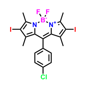 10-(4-氯苯基)-5,5-二氟-2,8-二碘-1,3,7,9-四甲基-5H-二吡咯[1,2-c:2