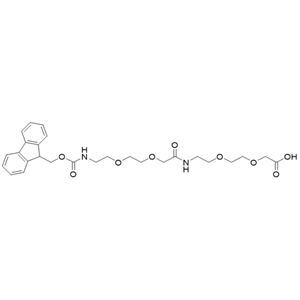 10-氧代-5,8,14,17-四氧杂-2,11-二氮杂十九烷二酸 1-(9H-芴-9-基甲基)酯,Fmoc-AEEA-AEEA-OH