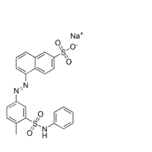 5-[[3-(苯胺基磺酰基)-4-甲基苯基]偶氮]萘-2-磺酸钠