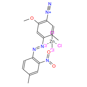 2-甲氧基-5-甲基-4-[(4-甲基-2-硝基苯基)偶氮]苯重氮(T-4)四氯锌酸盐