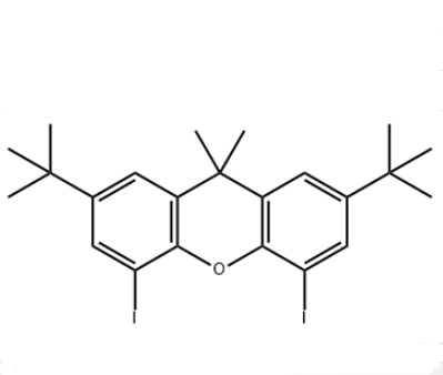 9H-Xanthene, 2,7-bis(1,1-dimethylethyl)-4,5-diiodo-9,9-dimethyl-,9H-Xanthene, 2,7-bis(1,1-dimethylethyl)-4,5-diiodo-9,9-dimethyl-