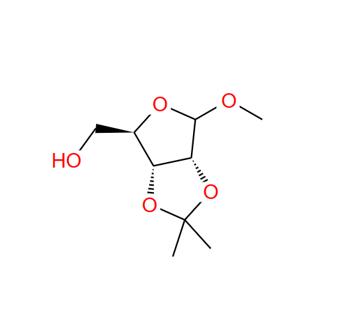 甲基-2,3-O-異亞丙基-D-呋喃核糖苷,Methyl-2,3-O-isopropylidene-D-ribofuranoside