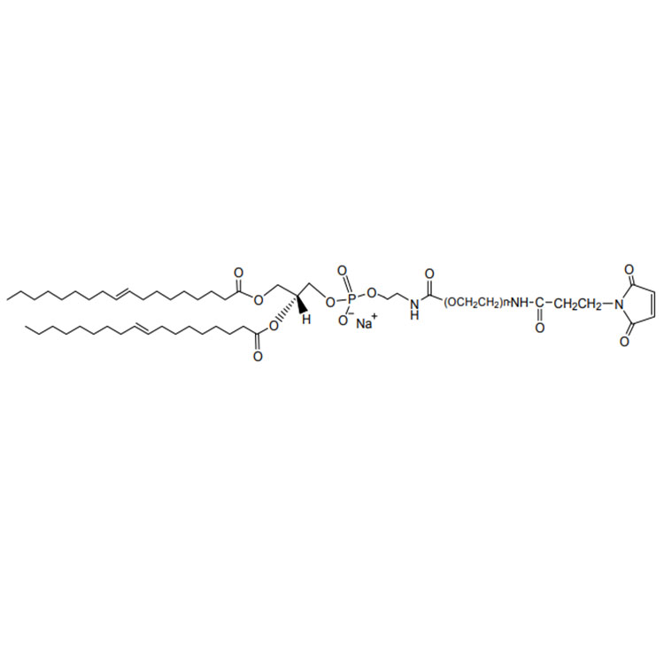 1,2-二油酰-SN-甘油-3-磷酰乙醇胺-聚乙二醇-马来酰亚胺,DOPE-PEG-Maleimide;Mal-PEG-DOPE