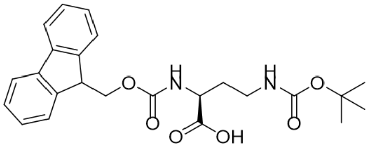 N-芴甲氧羰基-N'-叔丁氧羰基-L-2,4-二氨基丁酸,Fmoc-Dab(Boc)-OH