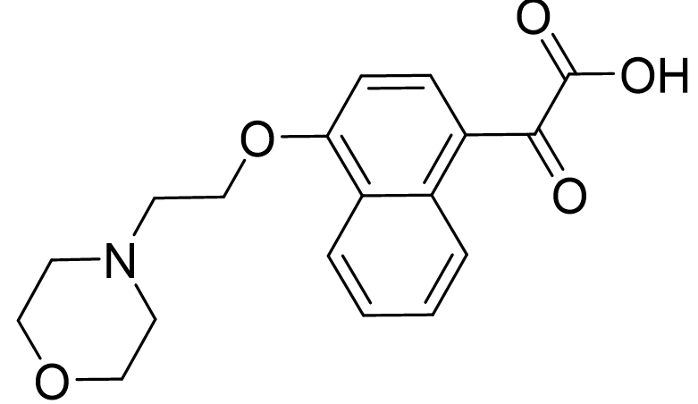 2-(4-(2-吗啉基乙氧基)萘酚-1)-2-草酸,2-(4-(2-morpholinoethoxy)naphthalen-1-yl)-2-oxoacetic acid