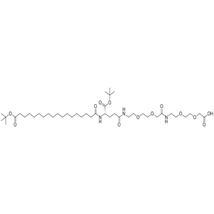 (S)-22-叔丁氧基羰基-43,43-二甲基-10,19,24,41-四氧代-3,6,12,15,42-五氧杂-9,18,23-三氮杂四环庚酸,tBuO-Ste-Glu(AEEA-AEEA-OH)-OtBu