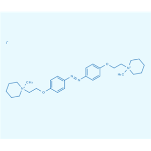 (E)-1,1'-(((Diazene-1,2-diylbis(4,1-phenylene))bis(oxy))bis(ethane-2,1-diyl))bis(1-methylpiperidin-1-ium) iodide