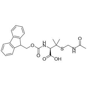 (R)-2-((((9H-芴-9-基)甲氧基)羰基)氨基)-3-((乙酰氨基甲基)硫基)-3-甲基丁酸,Fmoc-Pen(Acm)-OH
