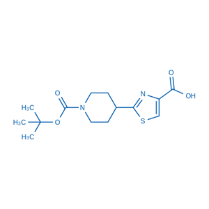 2-(1-(叔丁氧羰基)-4-哌啶基)-4-噻唑甲酸