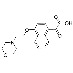 2-(4-(2-吗啉基乙氧基)萘酚-1)-2-草酸,2-(4-(2-morpholinoethoxy)naphthalen-1-yl)-2-oxoacetic acid