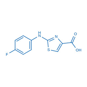 2-((4-Fluorophenyl)amino)thiazole-4-carboxylic acid