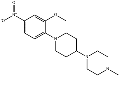 1-(1-(2-甲氧基-4-硝基苯基)哌啶-4-基)-4-甲基哌嗪,1-(1-(2-methoxy-4-nitrophenyl)piperidin-4-yl)-4-methylpiperazine