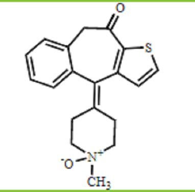 酮替芬 EP 杂质 D（酮替芬 N-氧化物）,Ketotifen EP Impurity D (Ketotifen N-Oxide)