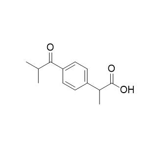 布洛芬杂质J,2-(4-isobutyrylphenyl)propanoic acid