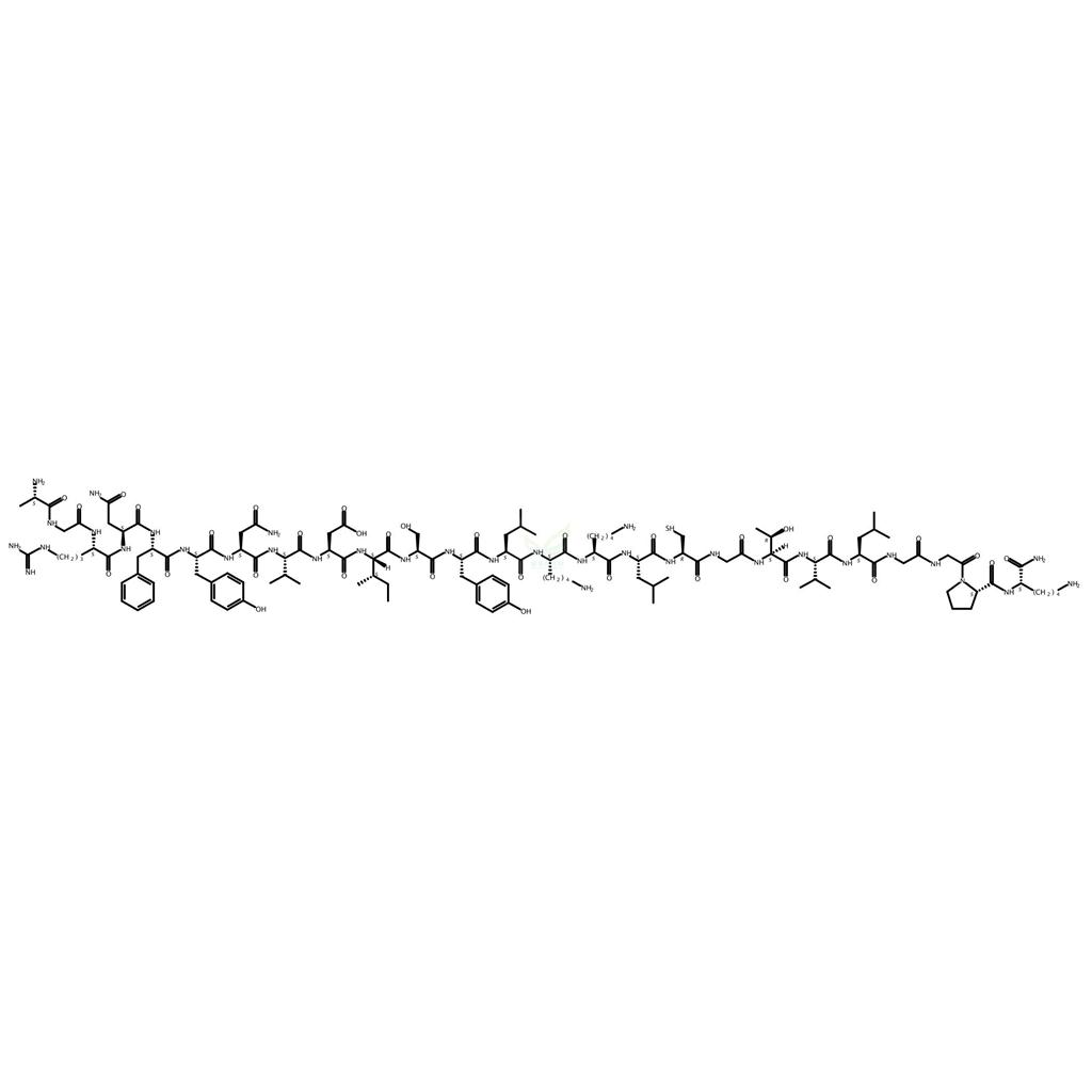 丙氨酰-甘氨酰-精氨酰-天冬氨酰胺酰-苯丙氨酰-酪氨酰-天冬氨酰胺酰-缬氨酰-天冬氨酰-异亮氨酰-丝氨酰-酪氨酰-亮氨酰-赖氨酰-赖氨酰-亮氨酰-半胱氨酰-甘氨酰-苏氨酰-缬氨酰-亮氨酰-甘氨酰-甘氨酰-脯氨酰-赖氨酰胺