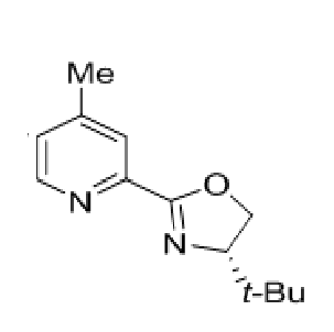 2 - [ ( 4S ) - 4 - ( 1 , 1 -二甲基乙基) - 4 , 5 -二氢- 2 -恶唑基] - 4 -甲基吡啶,Pyridine, 2-[(4S)-4-(1,1-dimethylethyl)-4,5-dihydro-2-oxazolyl]-4-methyl-