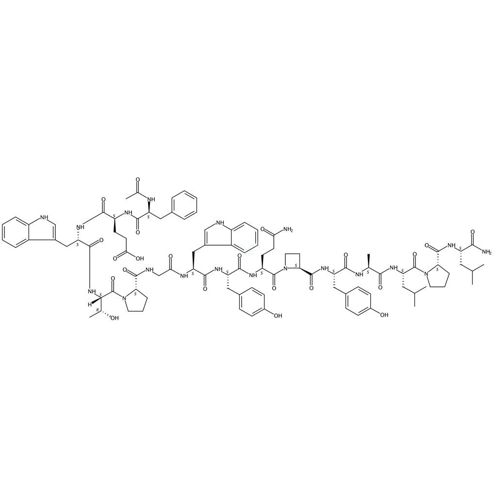 N-乙?；?L-苯基丙氨?；?L-α-谷氨酰基-L-色氨?；?L-蘇氨?；?L-脯氨酰甘氨?；?L-色氨酰基-L-酪氨?；?L-谷氨酰胺基-(2S)-2-氮雜環(huán)丁烷羰基-L-酪氨酰基-L-丙氨?；?L-亮氨?；?L-脯氨酰基-L-亮氨酸酰胺,AF 12198