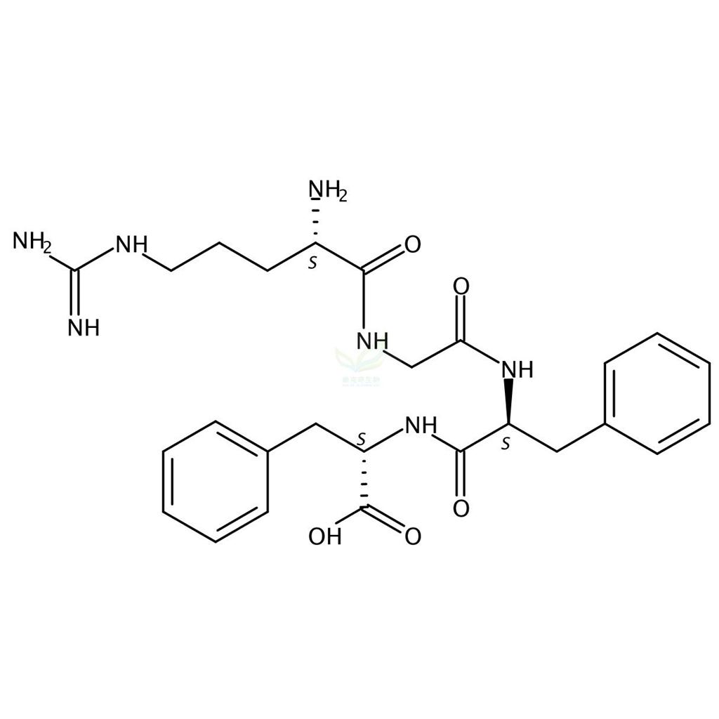 ((S)-2-氨基-5-((二氨基亚甲基)氨基)戊酰基)甘氨酰-L-苯丙氨酰-L-苯丙氨酸,L-Arginylglycyl-L-phenylalanyl-L-phenylalanine
