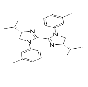 (4S,4'S)-4,4'-二异丙基-1,1'-二间甲苯基-4,4',5,5'-四氢-1H,1'H-2,2'-联咪唑,2,2'-Bi-1H-imidazole, 4,4',5,5'-tetrahydro-4,4'-bis(1-methylethyl)-1,1'-bis(3-methylphenyl)-, (4S,4'S)-