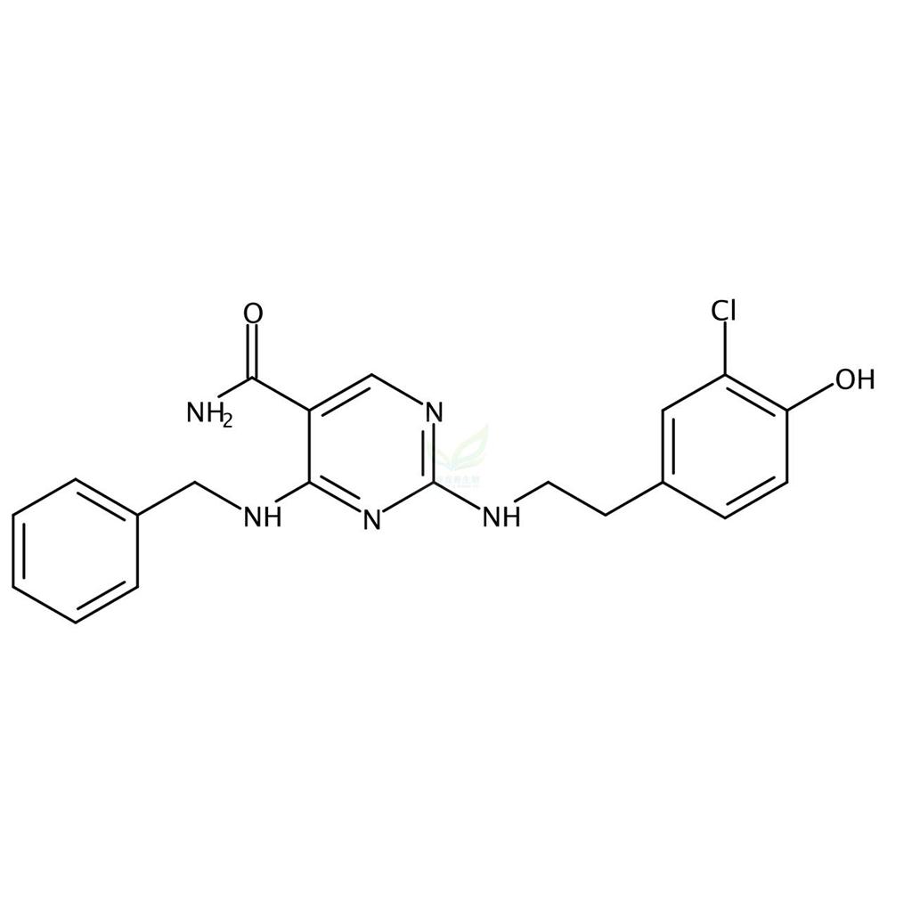 4-(苄基氨基)-2-((3-氯-4-羟基苯乙基)氨基)嘧啶-5-羧酰胺,AS1517499