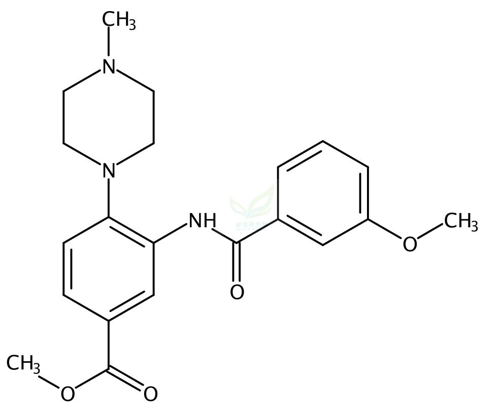 3-(3-甲氧基苯甲酰胺)-4-(4-甲基哌嗪-1-基)苯甲酸甲酯,WDR5-0103