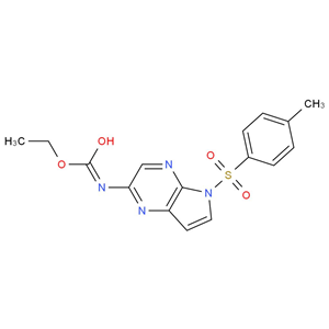 N-[5-[(4-甲基苯基)磺?；鵠-5H-吡咯并[2,3-B]吡嗪-2-基]氨基甲酸乙酯