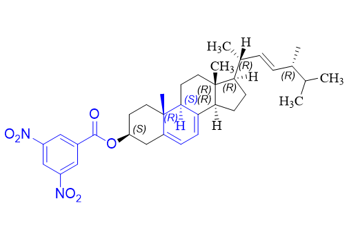 维生素D2杂质04,(3S,9S,10R,13R,14R,17R)-17-((2R,5R,E)-5,6-dimethylhept-3-en-2-yl)-10,13-dimethyl-2,3,4,9,10,11,12,13,14,15,16,17-dodecahydro-1H-cyclopenta[a]phenanthren-3-yl 3,5-dinitrobenzoate