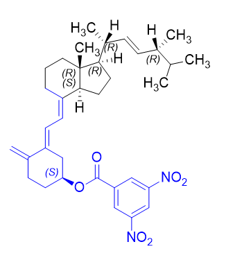 维生素D2杂质08,(S,E)-3-(2-((1R,3aS,7aR,E)-1-((2R,5R,E)-5,6-dimethylhept-3-en-2-yl)-7a-methyloctahydro-4H-inden-4-ylidene)ethylidene)-4-methylenecyclohexyl 3,5-dinitrobenzoate