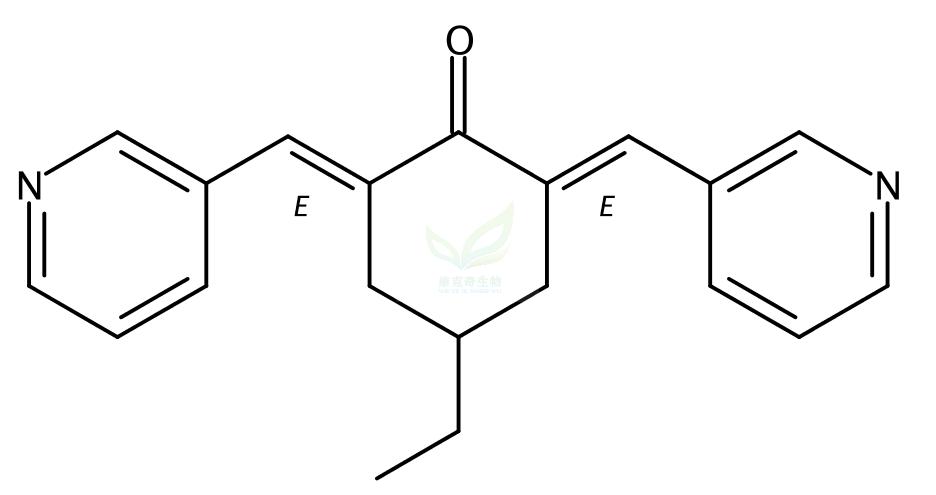 4-乙基-2,6-双(吡啶-3-基亚甲基)环己酮,MCB-613