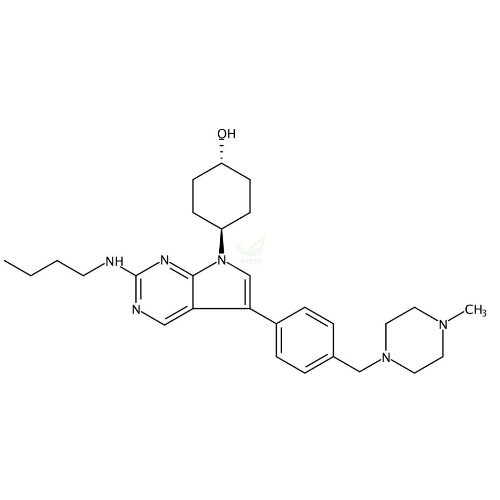 反式-4-[2-(丁基氨基)-5-[4-[(4-甲基-1-哌嗪基)甲基]苯基]-7H-吡咯并[2,3-D]嘧啶-7-基]-環(huán)己醇,UNC-2025